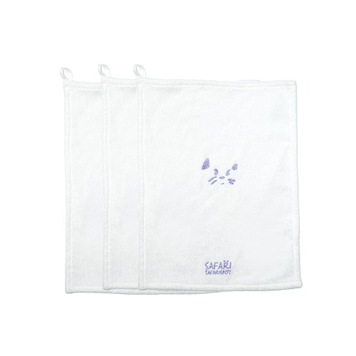 CATHY AND BROOK STORY DISHCLOTH 3EA (WHITE)